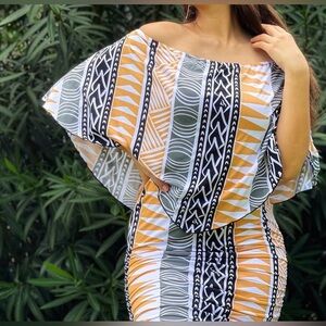 Missing Polynesia Off-Shoulder Dress